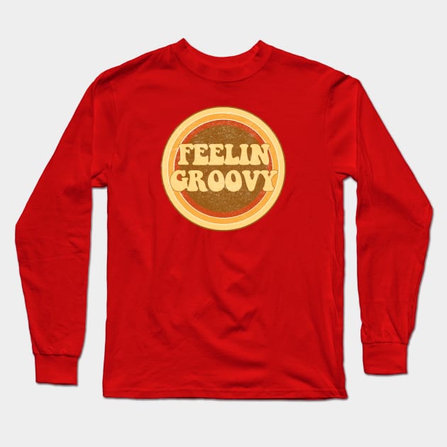 Feeling groovy! Long Sleeve T-Shirt by ZeroRetroStyle